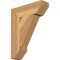 Ekena Millwork Traditional Slat Rough Sawn Bracket, Western Red Cedar, 4"W x 14"D x 18"H BKT04X14X18TRA06RWR - alternate 1
